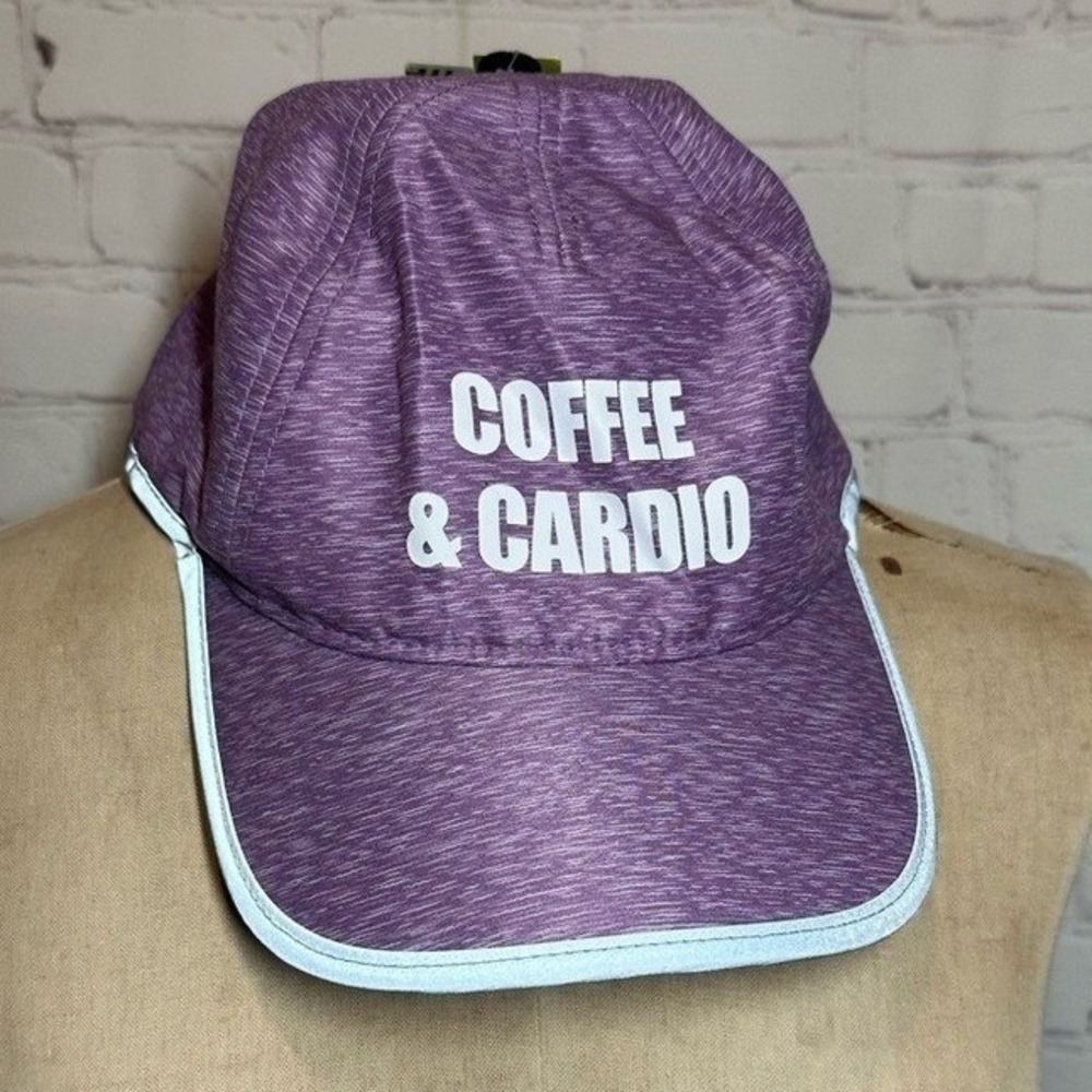 Tek Gear Womens Purple Coffee & Cardio Reflective Running Hat NWT